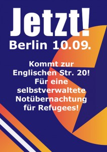 hausbesetzung für flüchtlinge in berlin